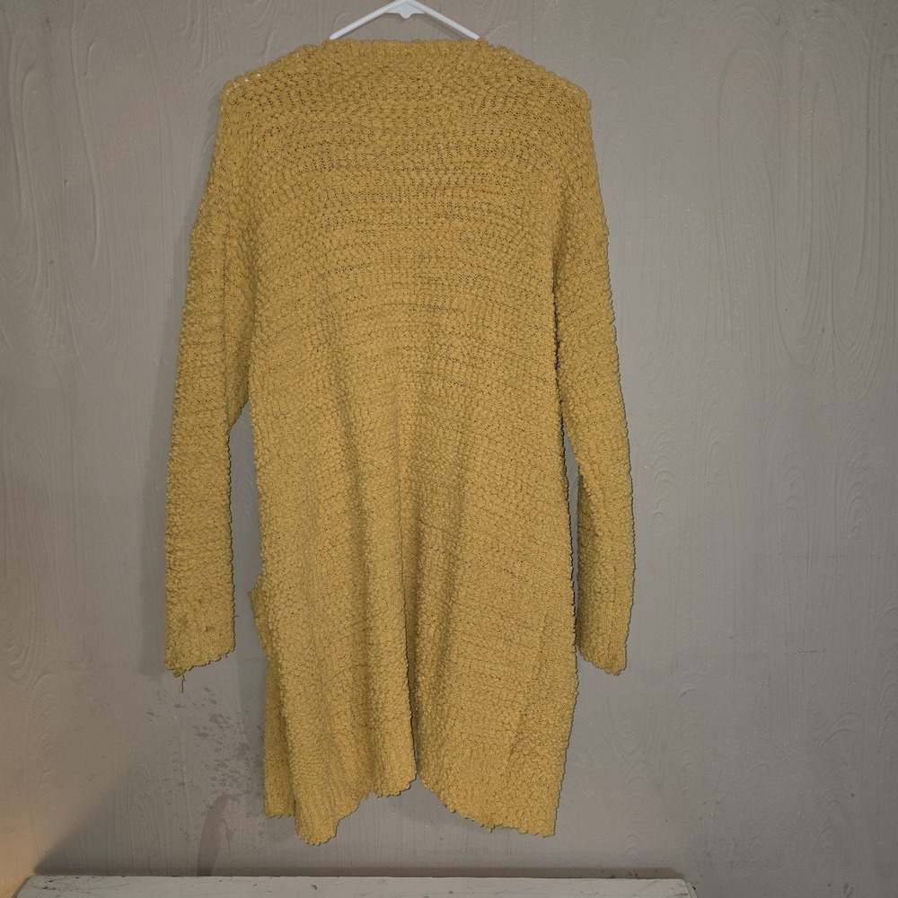 Zesica sunflower yellow ultra plush cardigan size LG - Picture 4 of 6